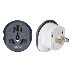 Travel adapter - Go to USA, 110-230V/10A universal socket, American plug (type A,B)